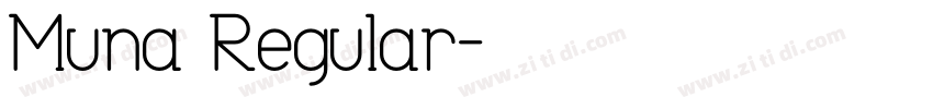 Muna Regular字体转换
